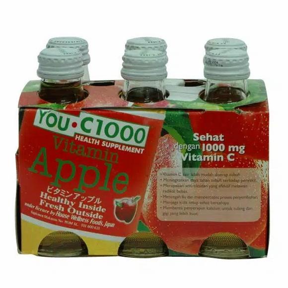 

*#*#*#*#] YOU-C 1000 Apple 140mL Rasa Apel (6 Botol)