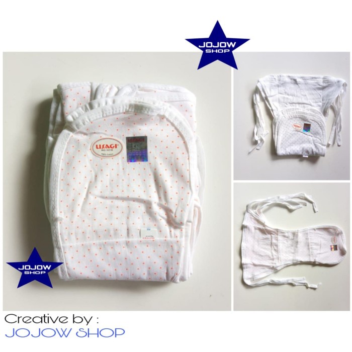 Popok bayi Popok kain bayi USAGI putih 1 lusin