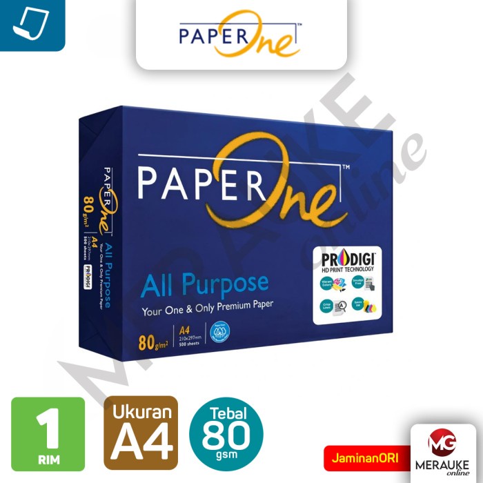 

Kertas HVS Paper One A4 80 GSM PROMO