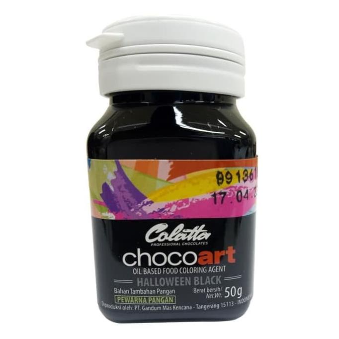 

------] COLATTA CHOCOART OIL BASED COLORING AGENT HALLOWEEN BLACK 50GRAM