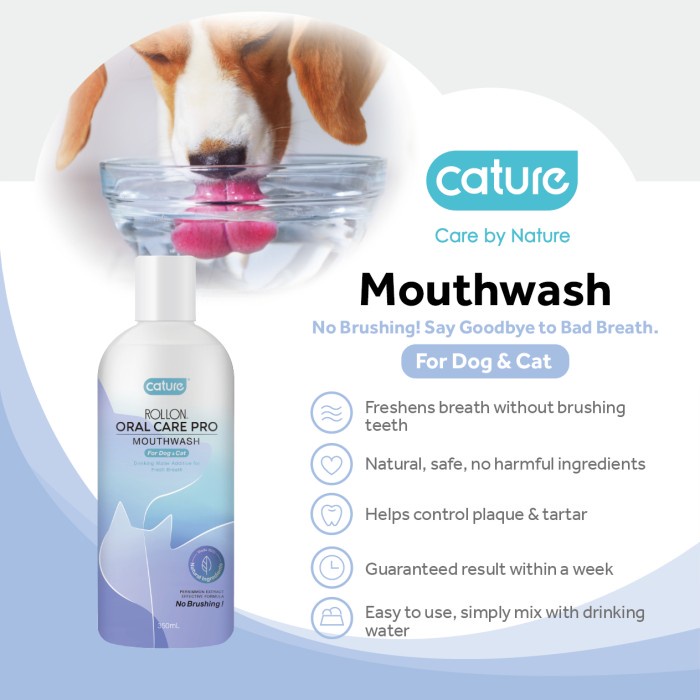 Bestseller Cature Oral Care Pro Series Mouthwash (Bottle) For Dog Cat