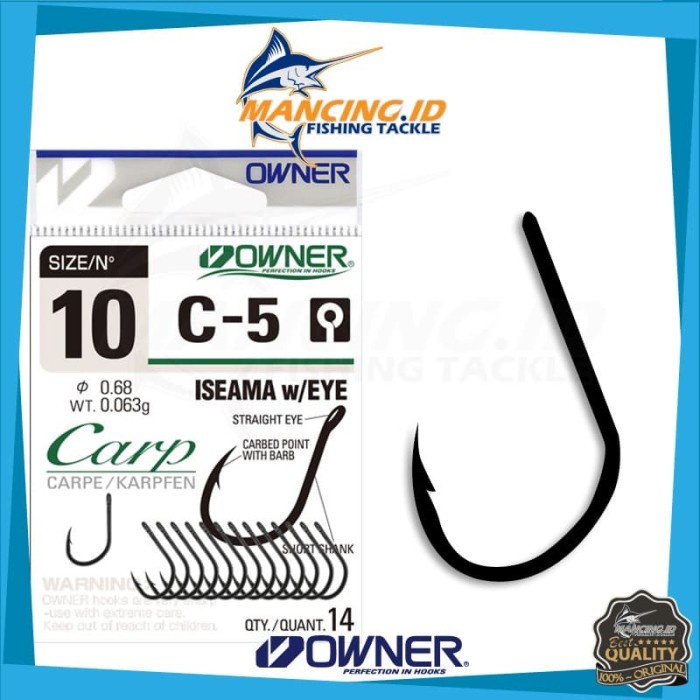 Bestseller Owner C-5 (Iseama With Eye) 53265 Hook Pancing Kail Made In Japan