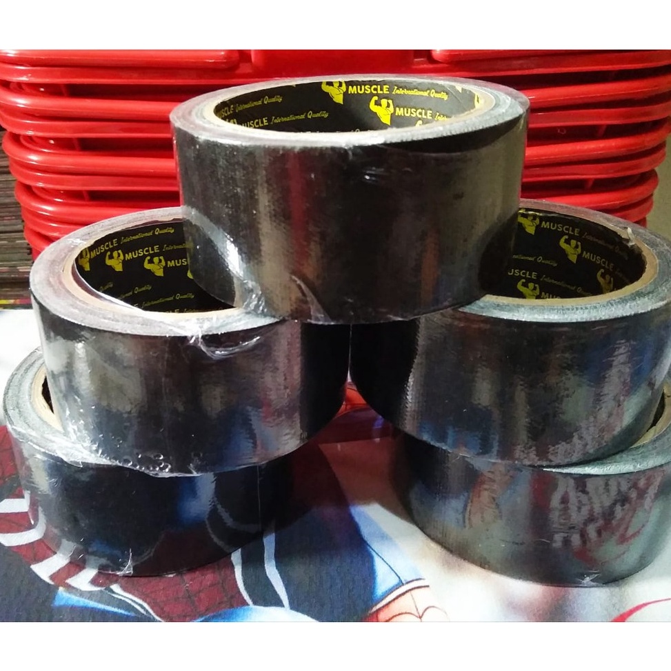 

FN98 1 ROLL LAKBAN KAIN MUSCLE 2 INCH 46 MM X 11 M WARNA HITAM 89khe