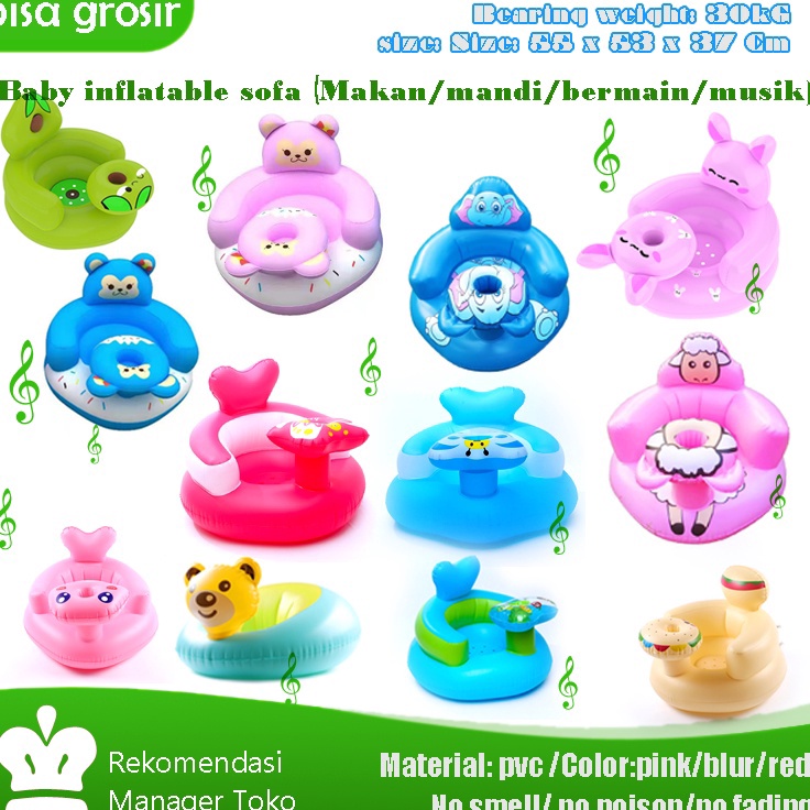 Produk Ekslusifo5O9a HUAYI MALL 100% jkt ready sofa bayi / kursi bayi pompa untuk belajar duduk, mak