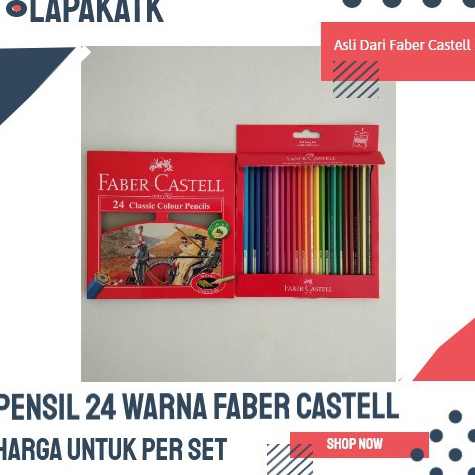 

63 Pensil warna faber castell 24 PANJANG bw8el