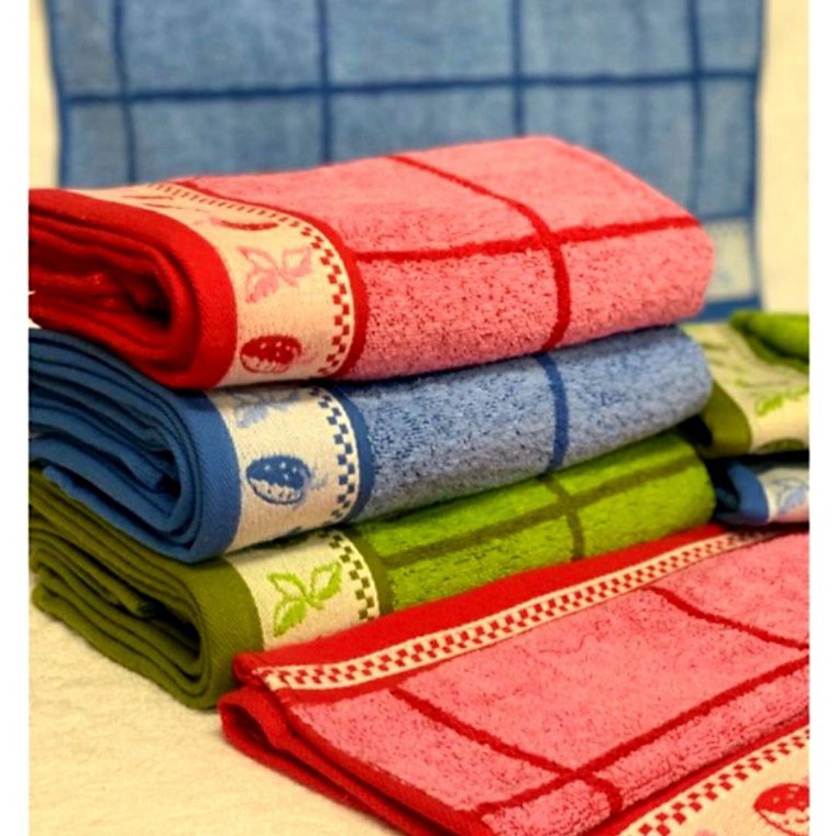 Terbaik.. serbet handuk bahan katun castex warna