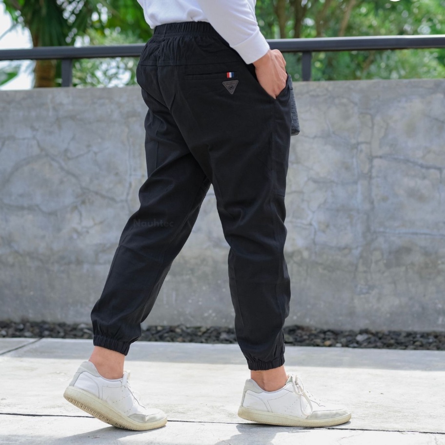 Sale Celana Jogger Pria Sirwal Jogger Pants Nauhtec Material Katun Twill Stretch Melar M - L - XL -X