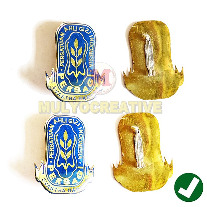 [V69] Pin Logo Persatuan Ahli Gizi Pin Persagi Ukuran Besar Murah 7964