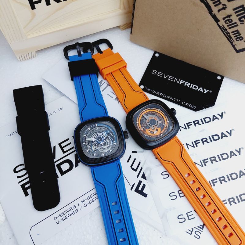 Sevenfriday SF [P3/07] [S3/02] Scan NFC Aktif Jam Tangan Automatic Original Carbon dan Kuka