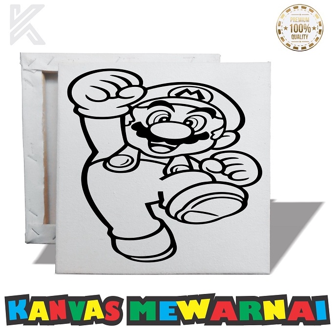 

KQ67 Kanvas Sketsa Mewarnai 20x20 cm SUPER MARIO / Kanvas Lukis Sketsa Gambar 20x20 cm s8sps