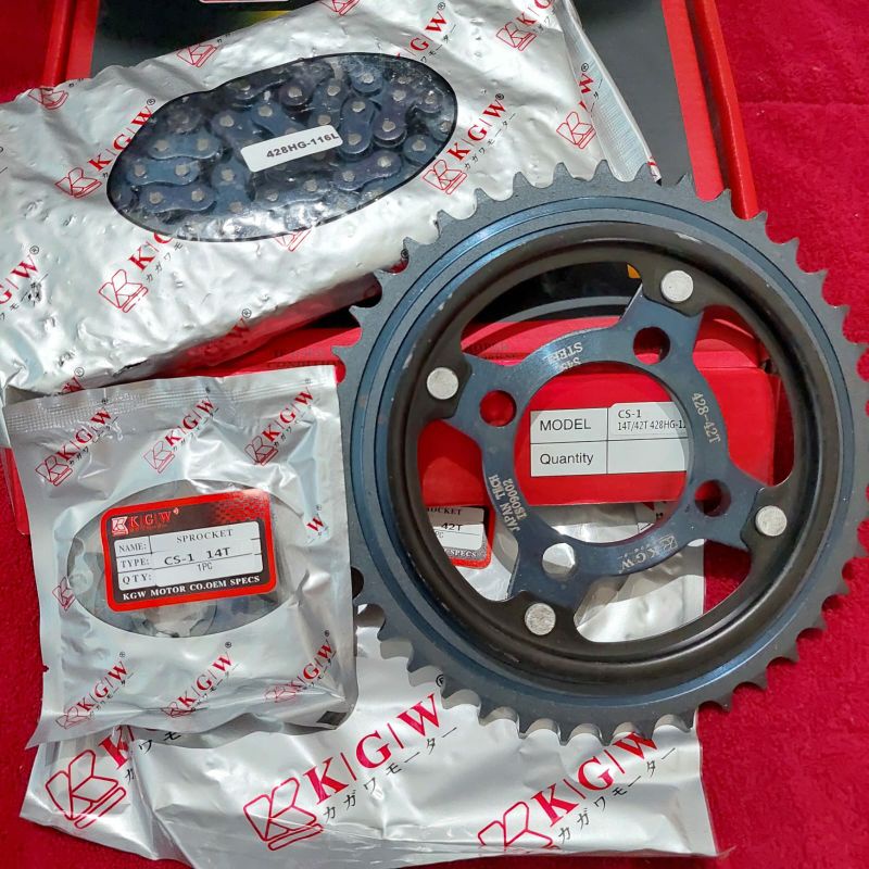 KGW Gear Set Gear Paket Cs1 Cs 1 Gear Set Rantai Cs 1 Cs1 Kgw
