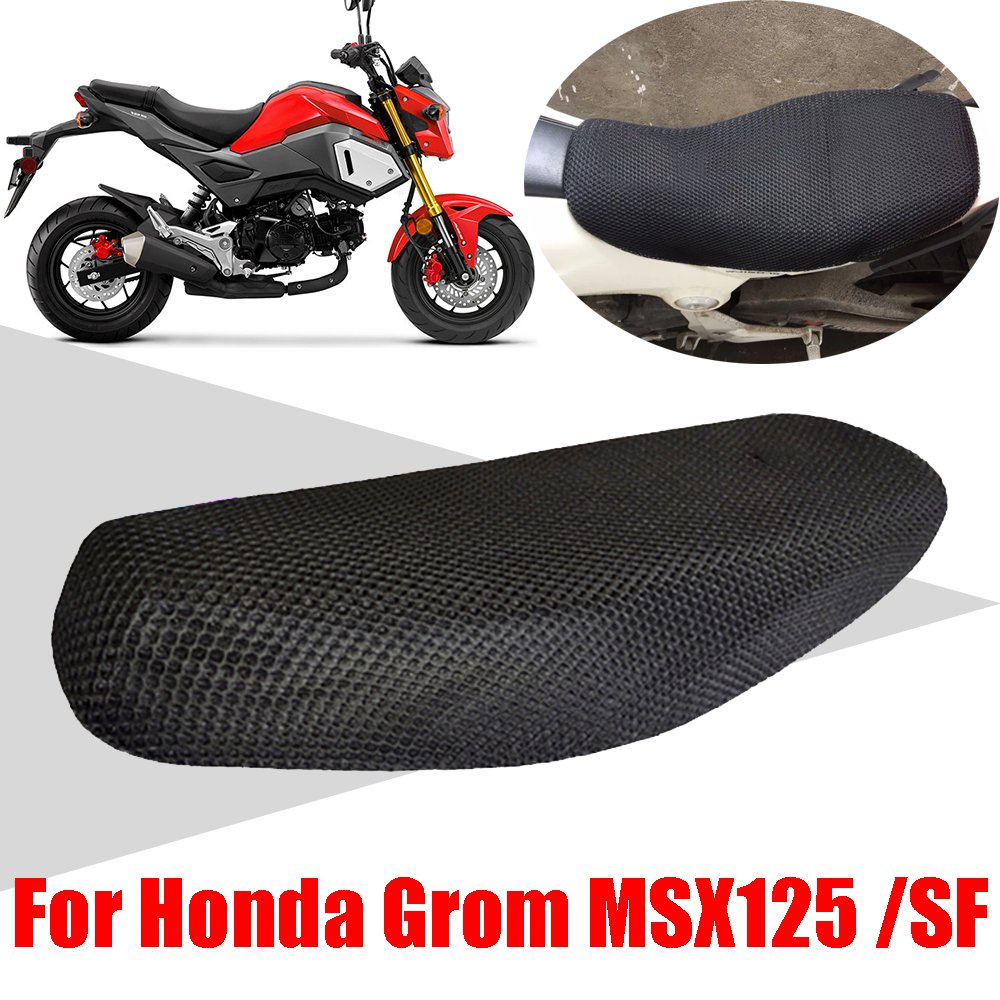 ✅&For Honda MSX125 Grom MSX 125 SF 125SF Msx125sf Motorcycle Accessories Breathable Mesh Seat Cushio