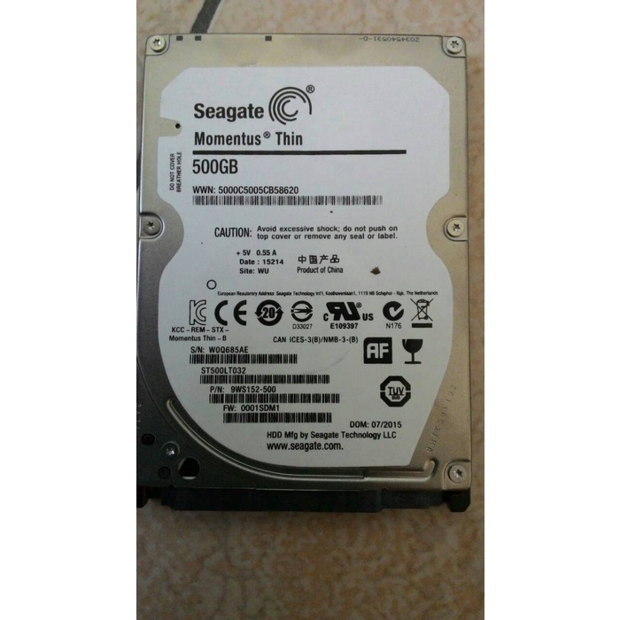 Hardisk External Seagate 500Gb Sparepart Laptop