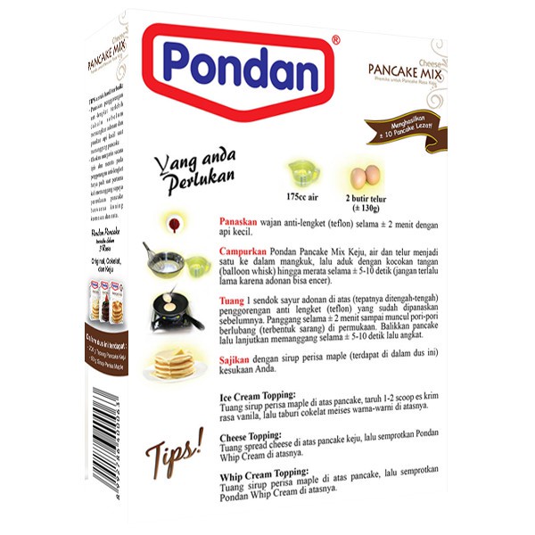 

Pondan Pancake Keju 250Gr