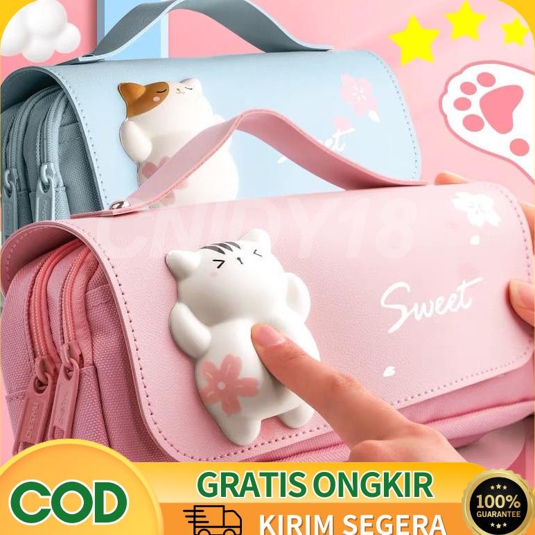 

Big Sale Kartun Tas Pensil Dekompresi/Kapasitas Besar Siswa Sekolah Dasar Tas Pensil Multifungsi Dekompresi/Super Cute Girl Heart 3D Pencil Bag Gid85