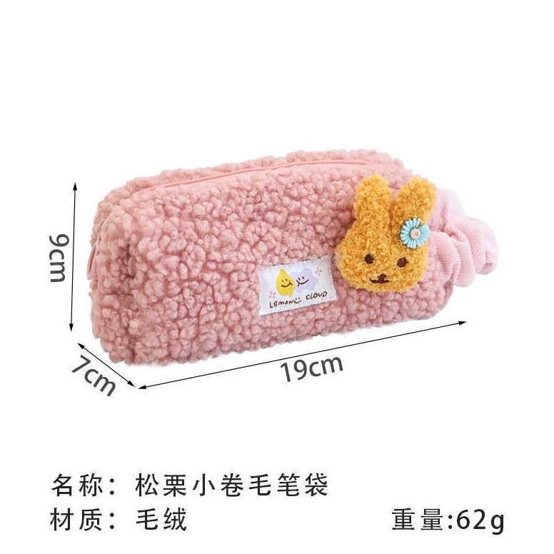 

Big Sale Tempat Pensil Kelinci Bulu Domba | Tepak Kain Import Sdrm56