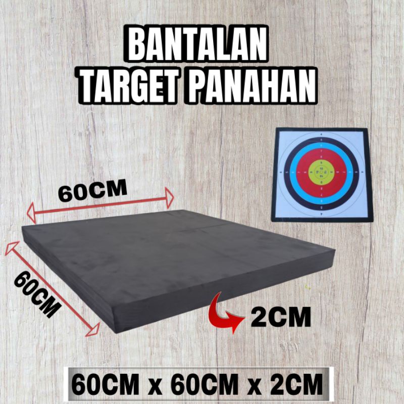 Bantalan Target Panahan Busa Ati Eva Foam 60CM x 60CM x 2CM
