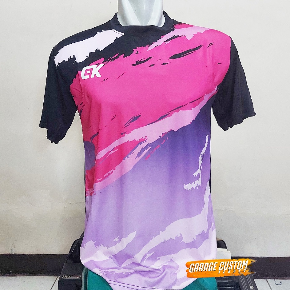 Terkini Kaos printing/Jersey printing/baju trainning /kostum olahraga/futsal/bulutangkis/voli/TIM/ K