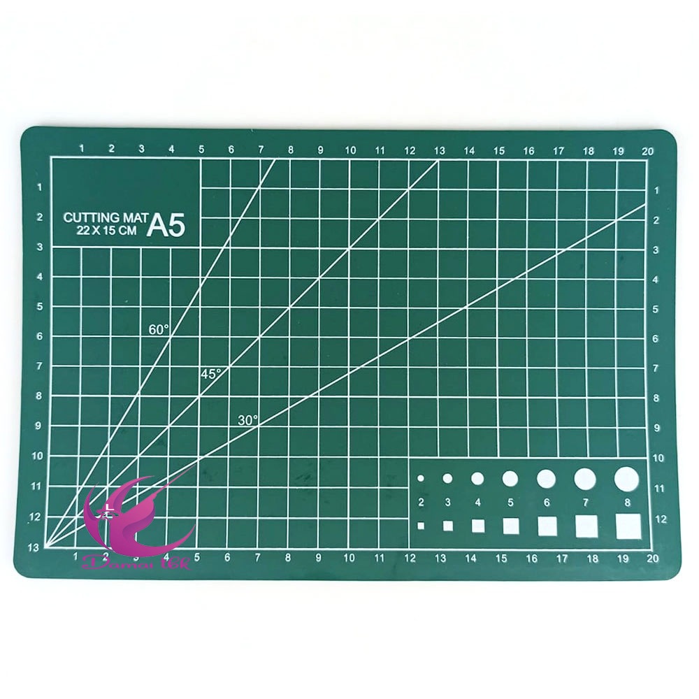 

Cutting Mat Pad A5 15 x 22cm / Alas Potong Kertas Tatakan Pisau Cutter Hijau