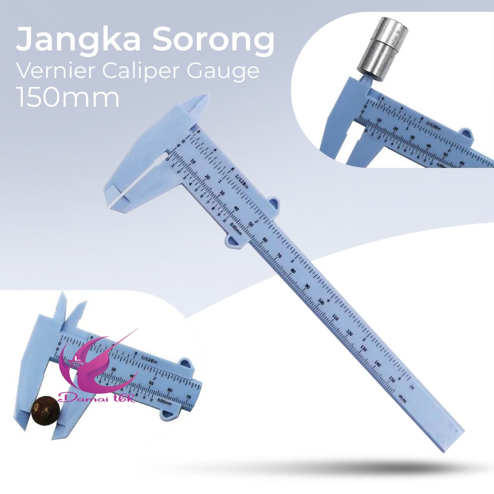 

Jangka Sorong Plastik Murah Vernier Caliper Gauge Micrometer 150mm