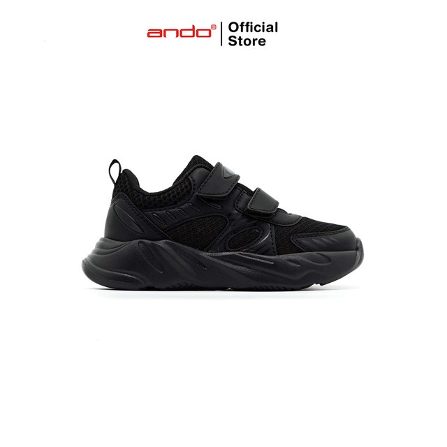 Ando Official Sepatu Sneakers Roswheel V Anak - Hitam/Hitam