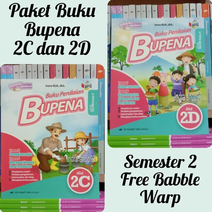 Paket Buku Bupena kelas 2 SD/Mi 2C dan 2D Erlangga