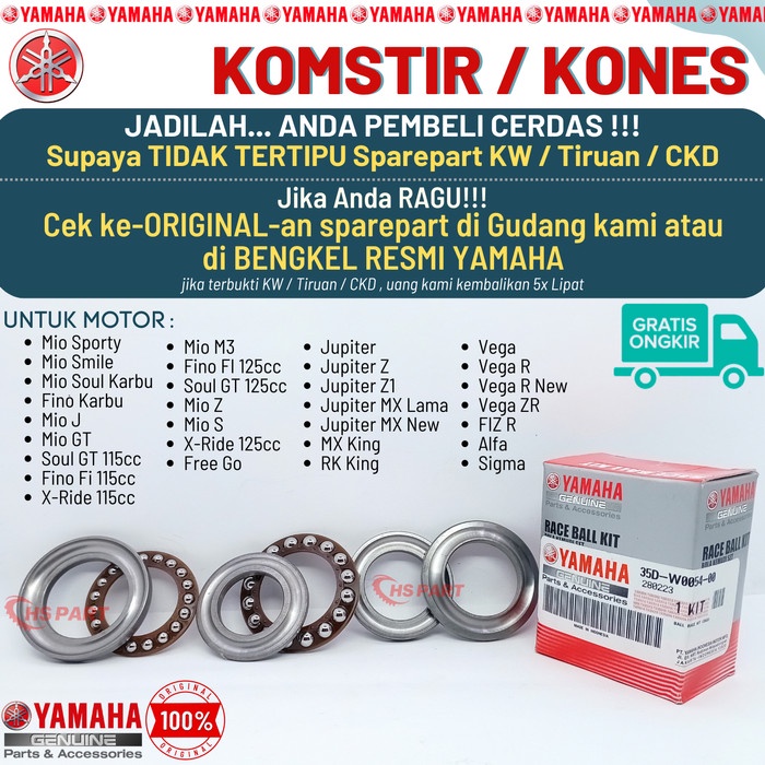 Komstir Kones Mio Sporty Smile Soul Fino Karbu Mio J GT Original