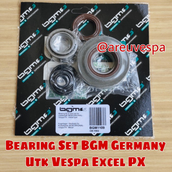 Bearing set BGM Germany untuk Vespa PX Excel