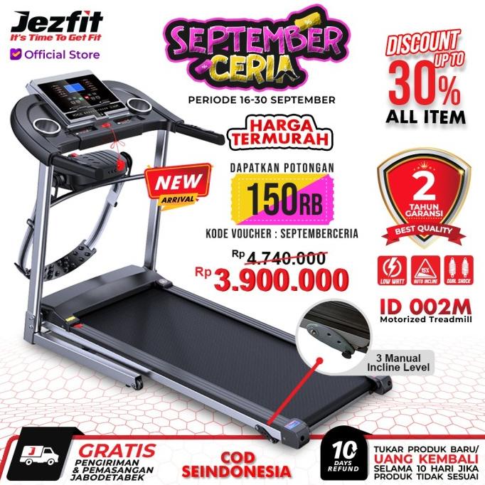 Jezfit Alat Fitness Treadmill Elektrik ID 002M