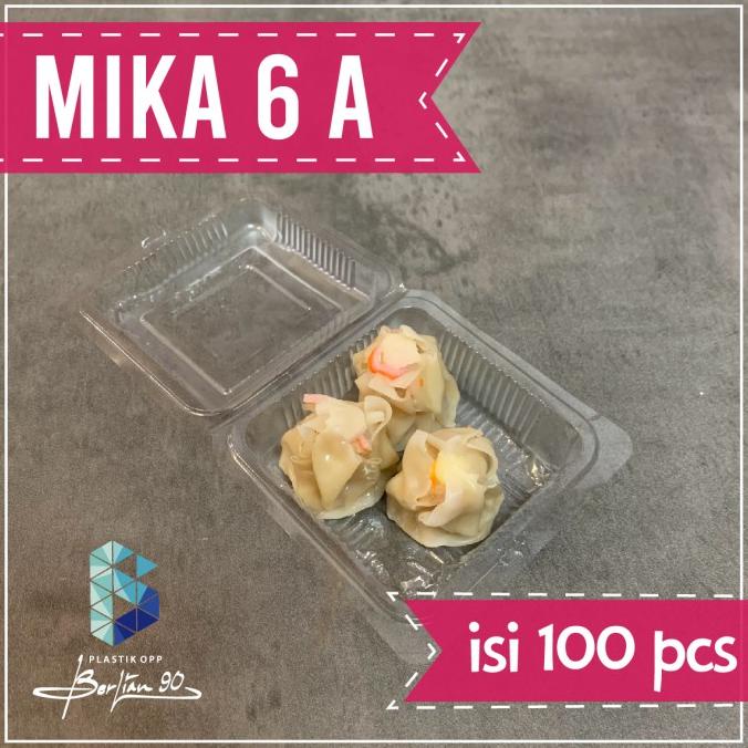 :::::::] Plastik mika kue 6a isi 100 mika kemasan makanan