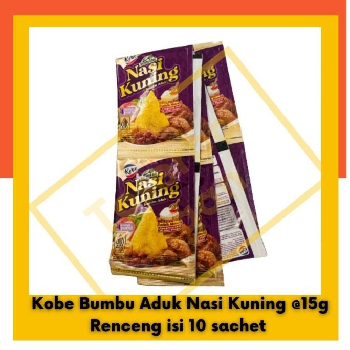 

~@~@~@~@] Kobe Bumbu Aduk Nasi Kuning @15g Renceng isi 10 sachet