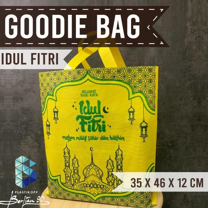 

favorit] Goodie Bag Idul Fitri 35 x 46 x 12 Tas Spunbond idul Fitri Tas Kain