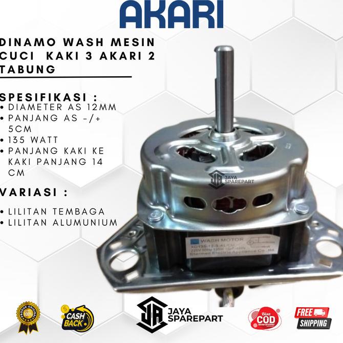 best seller] Dinamo Mesin Cuci Pencuci Wash kaki 3 Akari | Dinamo Wash Mesin Cuci