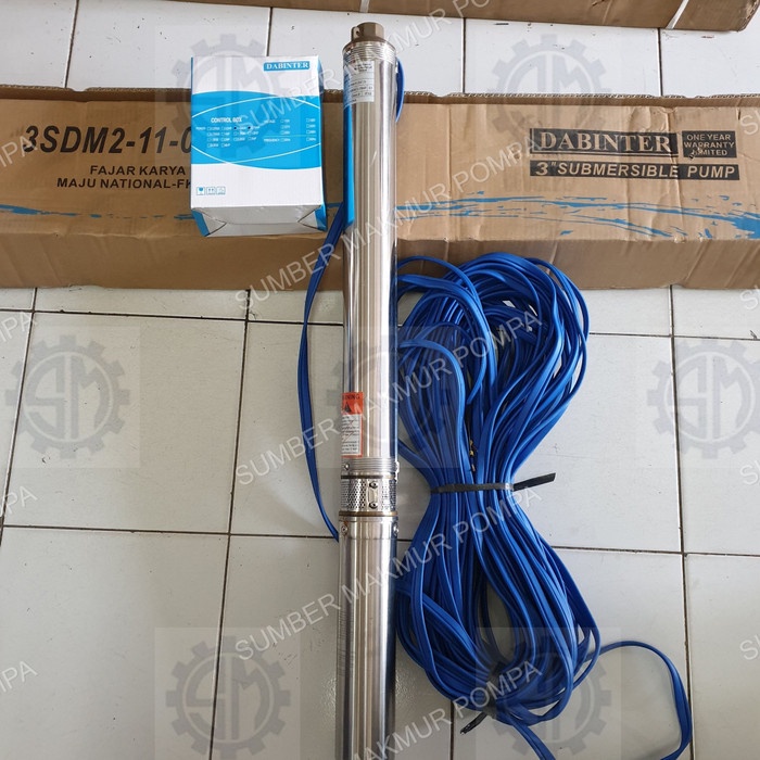 POMPA SATELIT 3 INCH 0.75 (3/4) HP 0.55 KW DABINTER SUBMERSIBLE PUMP