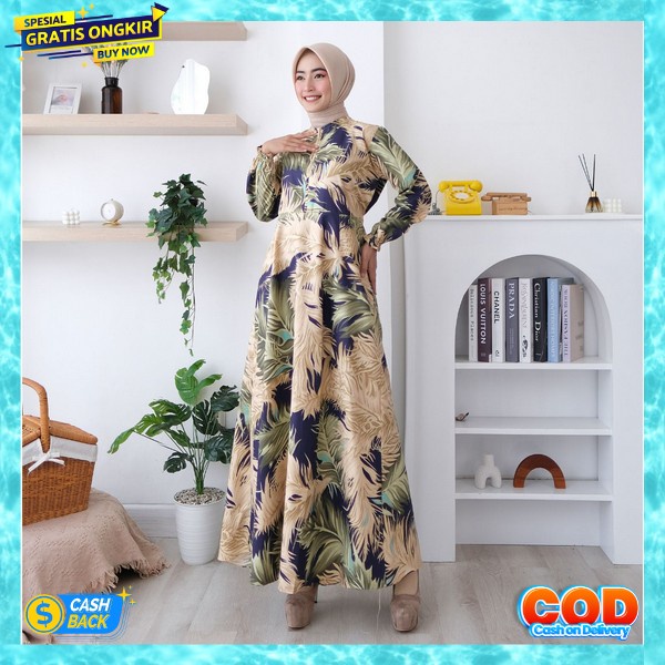 Gamus Jubah Simple Kekinian Pakaian Muslim Perempuan Gmis Hari Raya Bju Gmis Lebaran Pakean Muslimah