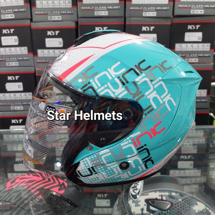 Helm Ink Dynamic Motif #4 Aqua Blue / Fuxia
