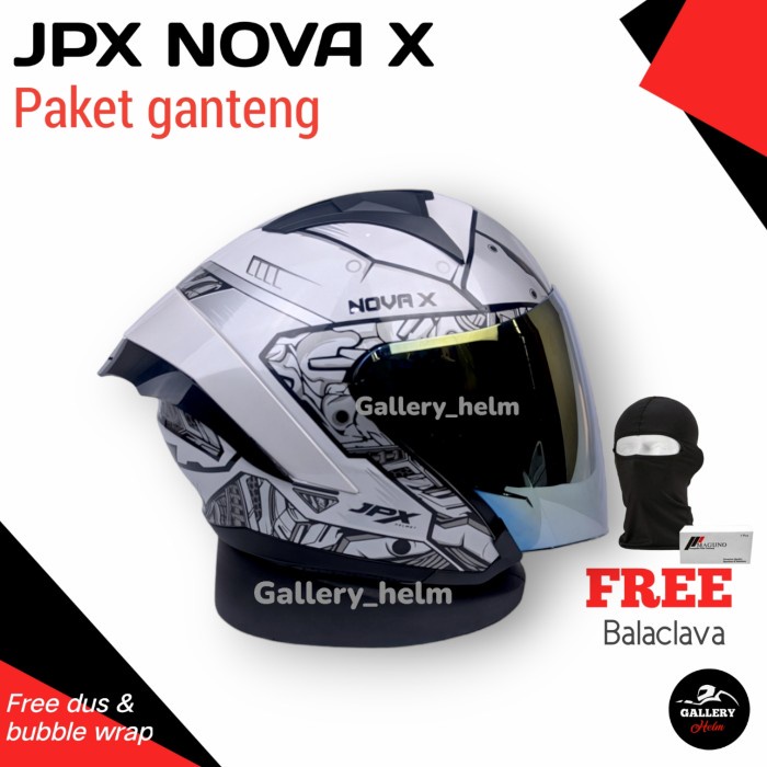 Jpx Nova X N2 Ultrabots Paket Ganteng Helm Jpx Half Face