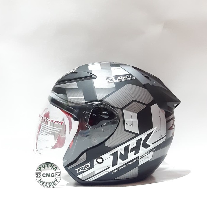 Helm Nhk R6 Cube Black Silver Dof