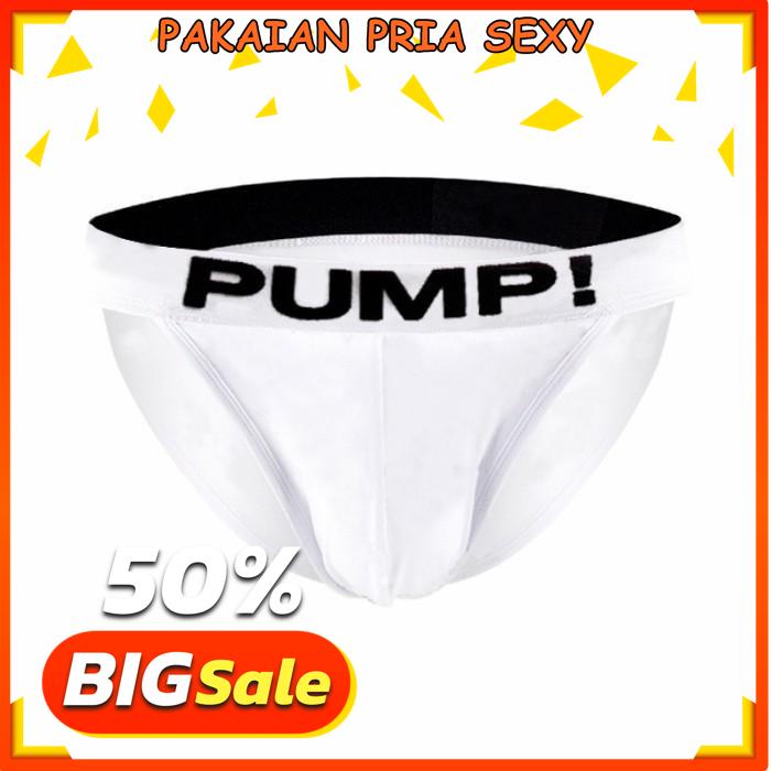 EKSLUSIF PUMP COTTON TANGA, CELANA DALAM PRIA SEXY TANGA SPORTS BRIEF 