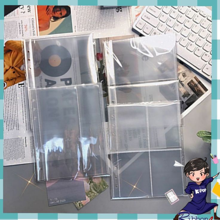 

WCYQ6047 ( 10 lembar ) A5 Sleeve Clear Tebal DOUBLE SIDE 6 Ring Photocard