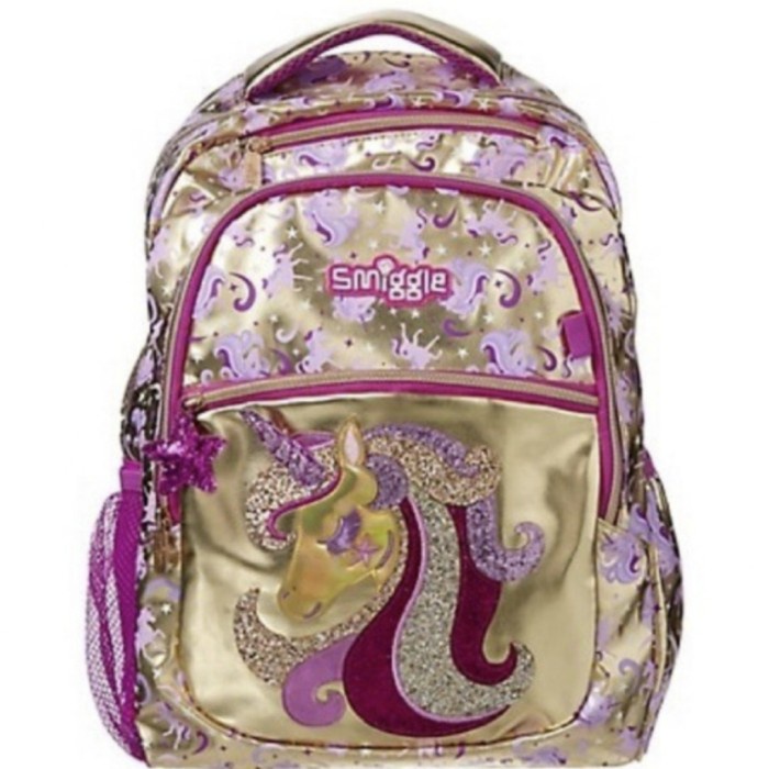 ✿KOP✿ Smiggle Unicorn Gold Backpack/ Ori/ Tas Ransel Anak /School Bag DISKON