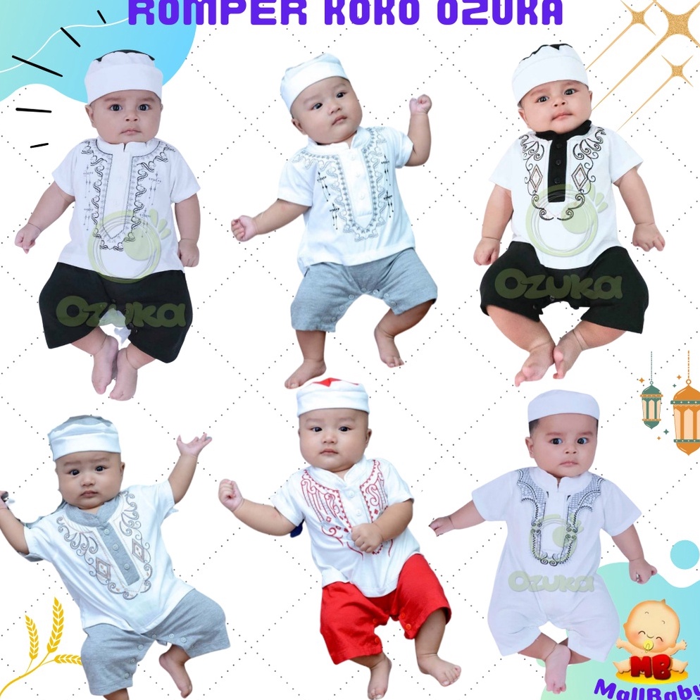 HARGA TERMURAH Jumper Koko Bayi Laki Laki Baru Lahir 0-6 Bulan Baju Koko Bayi 1 2 3 Bulan Baju Musli