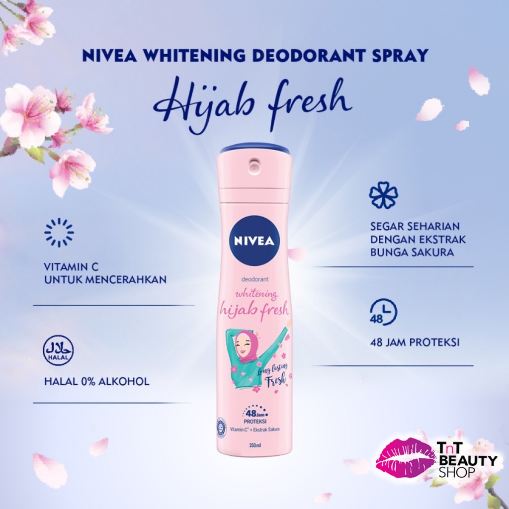 Nivea Deodorant Extra Whitening Spray - Nivea Hijab Fresh Deodorant Spray - Nivea Men Deodorant