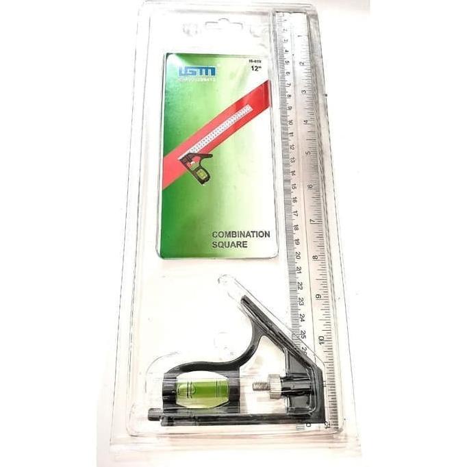

=====] Penggaris Mistar Siku Kombinasi Leveling Waterpass IGM 12 Inch 300 mm