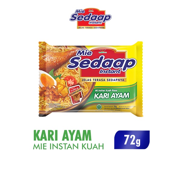 

Sedaap Mie Instan Kari Ayam Bag 72 gr