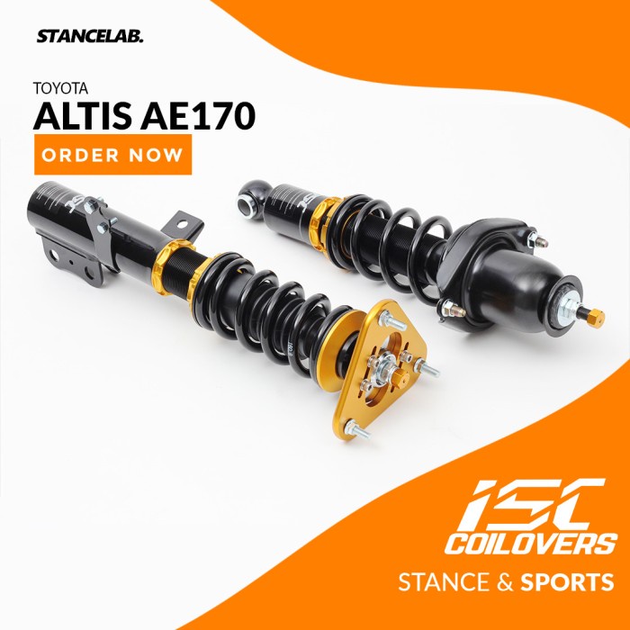 Isc Coilover Street - Toyota Altis Ae170 Kode My 058