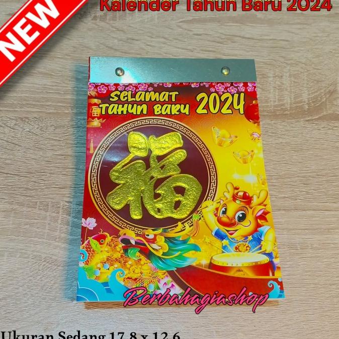 

] Kalender Calendar China Robek Harian Tahun 2024 Ukuran Sedang Cina