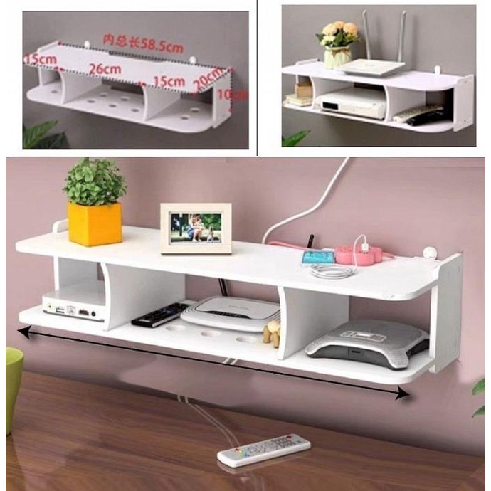 &<&<&<&] Rak DVD Tempel Dinding Rak Gantung Dinding Rak Remote Wifi DVD