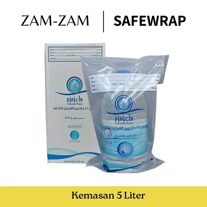 

air zamzam kemasan 5liter asli zamzam water