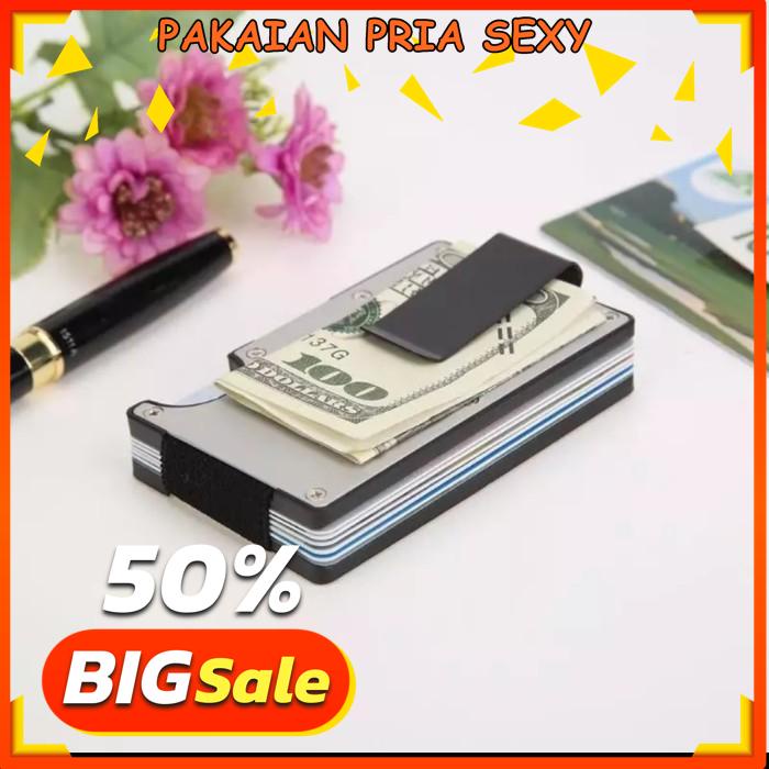 

BEST PRODUK NEW CARD HOLDER SMART WALLET / TEMPAT KARTU CLIP DOMPET PINTAR !!
